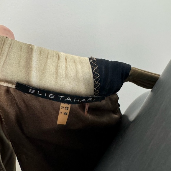 Ellie Tahari Silk Halter Dress - Picture 3 of 5